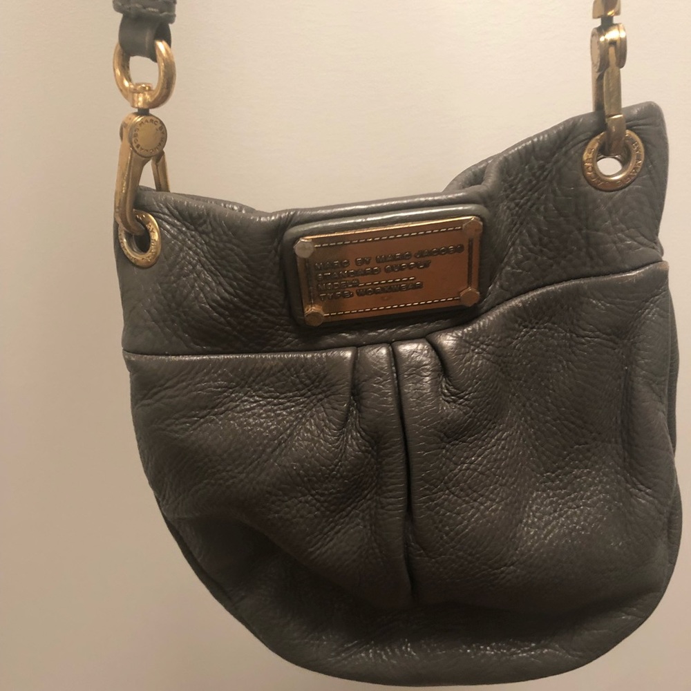 Marc By Marc Jacobs Mini Leather Crossbody Gray View 2